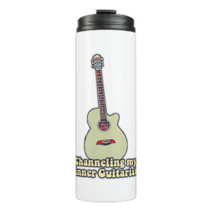 Channeling my inner guitarist. funny guitar quote thermal tumbler