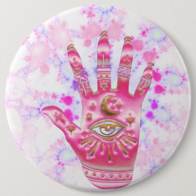 Channeling Positivity  6 Inch Round Button (Front)