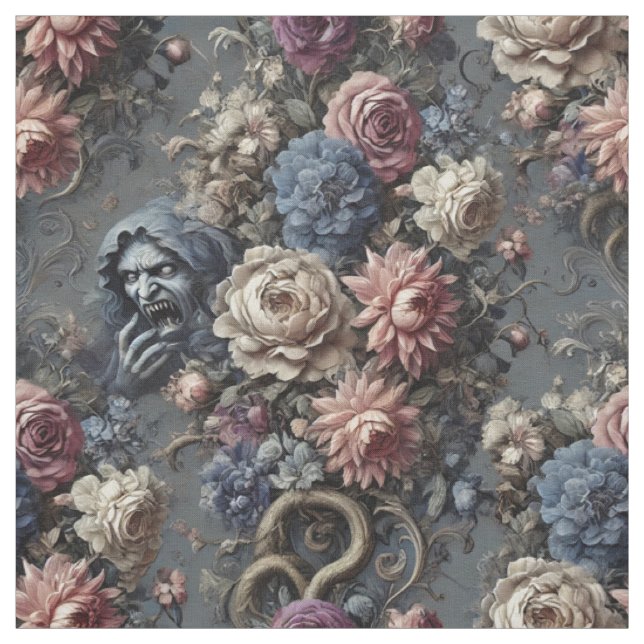 Channeling the Veil – Gothic Statement Tile Fabric (Swatch)