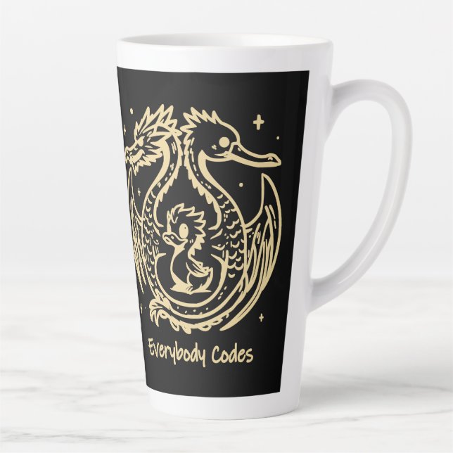Chanson de Canards et Dragons Latte Mug (Droite)