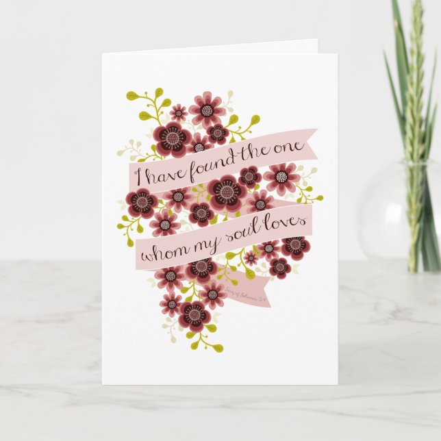 Chanson de carte de voeux de Valentine de citation (Devant)