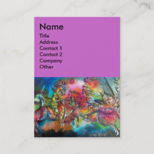 CHANSON DE ROLAND/ COMBAT OF KNIGHTS IN TOURNAMENT BUSINESS CARD