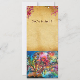 CHANSON DE ROLAND/ COMBAT OF KNIGHTS IN TOURNAMENT INVITATION