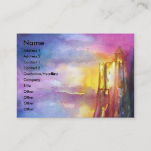 CHANSON DE ROLAND/ COMBAT OF KNIGHTS IN TOURNMENT BUSINESS CARD