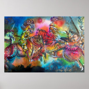 CHANSON DE ROLAND/ COMBAT OF KNIGHTS IN TOURNMENT POSTER