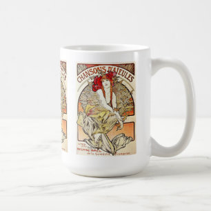 Chansons d’aieules , Alfons Mucha 1898 Coffee Mug