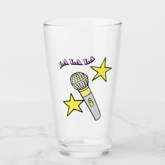 Chant Karaoke Tumbler en verre (Devant)