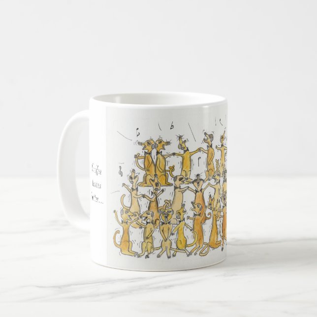 Chant Meerkat Mug (Devant gauche)