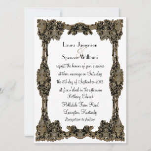 Chanteleah White Formal Invitation