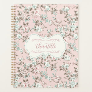 Chantelle Pink Vintage Rose Planner