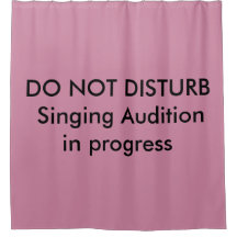 Chanter Audition en cours rideau de douche