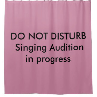 Chanter Audition en cours rideau de douche