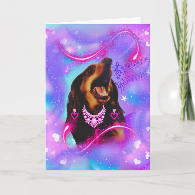 Chanter Bonne Anniversaire À Vous Carte De Voeux (Devant)
