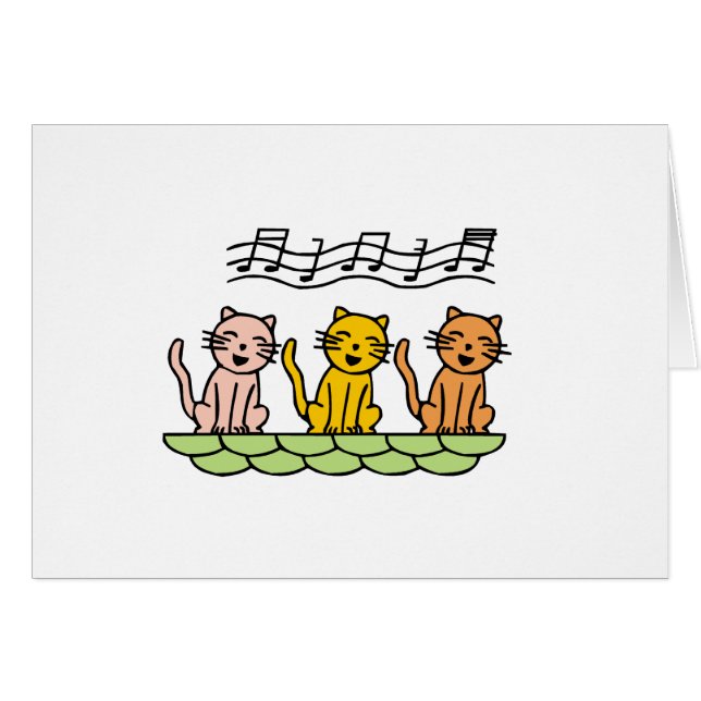 Chanter des chats Tshirts et cadeaux (Devant horizontal)