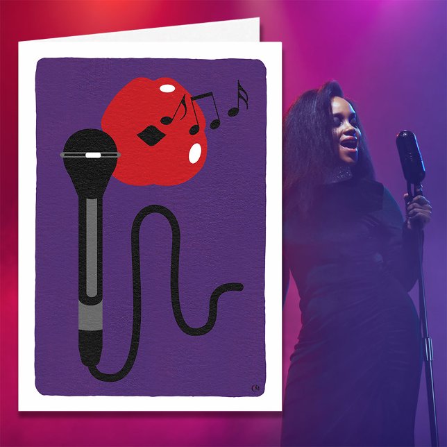 Chanter des notes de musique vocale Carte blanche (Créateur téléchargé)