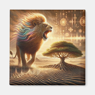 Chanter Lion Magnet