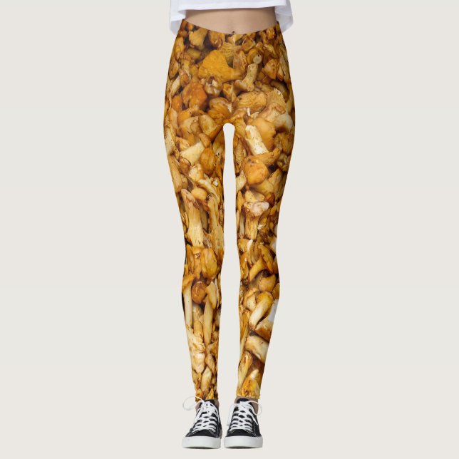 Chanterelles mushrooms leggings (Front)