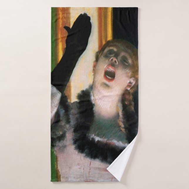 Chanteur avec un Glove, Edgar Degas (Serviette de bain)