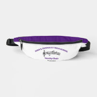Chanteur de Chœur Personnalisé Violet Notes de Mus
