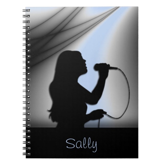 Chanteuse rideau d'argent Carnet personnel (Devant)