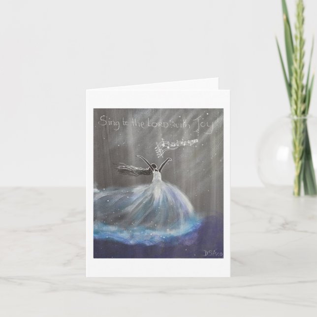 Chantez Au Seigneur Avec Joy Note Card (Devant)