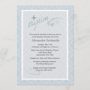 Chantilly Baptism Invitation