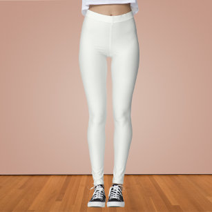 White, Std. Size (100-175 lbs) Womens Floral Lace Leggings