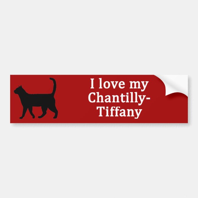 Chantilly-Tiffany Love Bumper Sticker (Front)