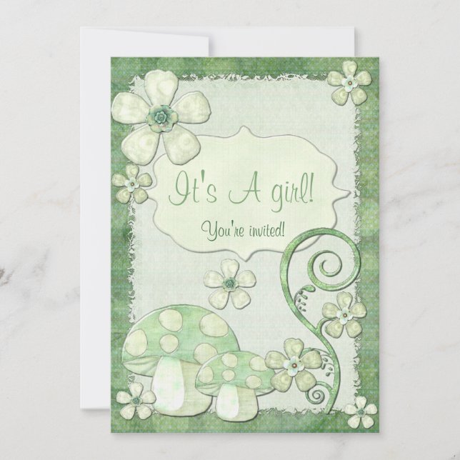 Chantily Whimsical Mixed Media Invitation (Front)