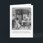 Chanuka Cooks Greeting Card<br><div class="desc">"Every Chanuka when it came time to make the latkes, Bunny somehow always got stuck with grating the onions."</div>