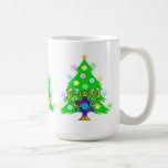 Chanukah and Christmas Coffee Mug<br><div class="desc">Christmas and Hanukkah on gifts for interfaith families that celebrate the joy of Christmas and beauty of Chanukah. Featuring Xmas tree and menorah with jewish star of david surrounded by holiday presents on greeting cards, postage, gift ideas and apparel for the family.</div>