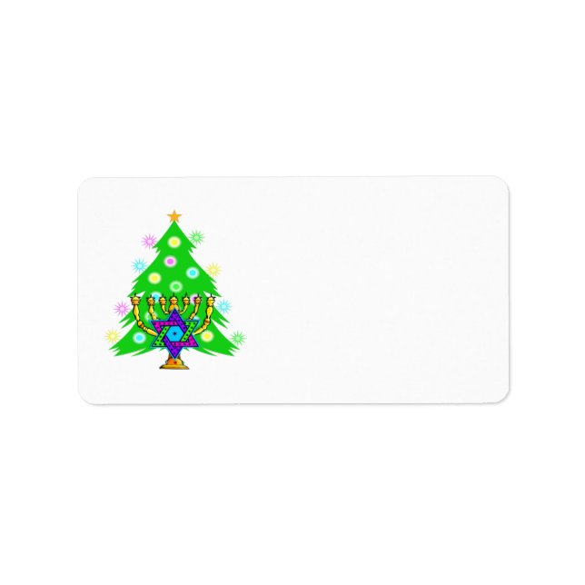 Chanukah and Christmas Together Label (Front)