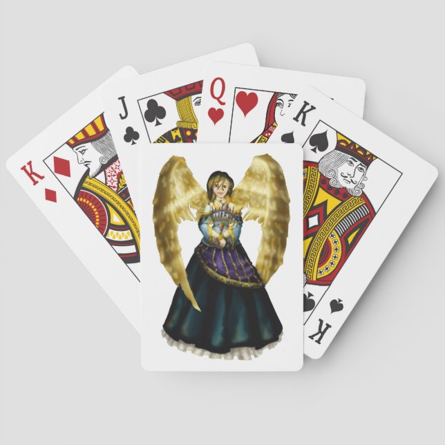 Chanukah Angel Playing Cards (Back)