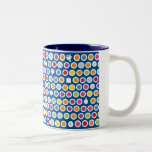 chanukah dots Two-Tone coffee mug<br><div class="desc">great gift!</div>