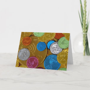 Chanukah Gelt Holiday Card