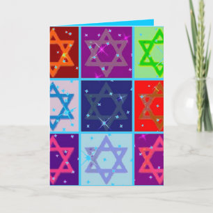 CHANUKAH GREETING CARDS W MATCHING POSTAGE