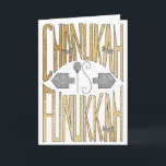 "Chanukah is Funukkah" Greeting Card<br><div class="desc">"Here's to a "Chanukah is Funukkah" Greeting Card with Envelope. To personalize this card simply delete text inside and add your own words. Choose your favourite font style, colour, size, and wording. Thanks for stopping and shopping by. Much appreciated!!! Happy Chanukah/Hanukkah! Size: Standard (5" x 7") Birthdays or holidays, good...</div>