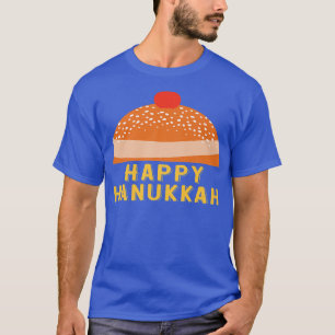 Chanukah Jewish Holiday Sufganiyah Saying Happy Ha T-Shirt