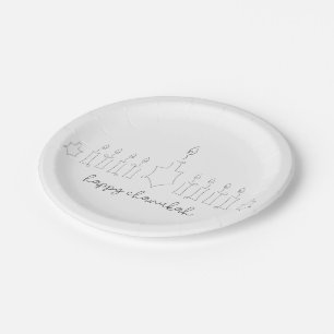 Chanukah Paper Plate