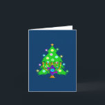 Chanukkah and Christmas Holiday Card<br><div class="desc">Hanukkah and Christmas together is perfect for interfaith families who celebrate both holidays. Featuring a chanukah menorah in front of a Christmas tree bringing out the spirit of the holidays.</div>