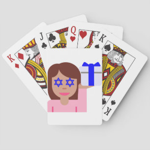 chanukkah hair flip emoji playing cards