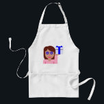 chanukkah hair flip emoji standard apron<br><div class="desc">hanukkah, chanukkah, "hair flick emoji", emoji, "info girl emoji", "pink girl emoji", jewish, jew, hebrew, hannukah, channukah, "star of david"  kawaii "information emoji" pastel pink woman girl gift present</div>