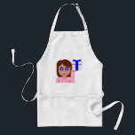 chanukkah hair flip emoji standard apron<br><div class="desc">hanukkah, chanukkah, "hair flick emoji", emoji, "info girl emoji", "pink girl emoji", jewish, jew, hebrew, hannukah, channukah, "star of david" kawaii "information emoji" pastel pink woman girl gift present</div>