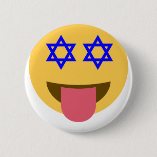 chanukkah hanukkah emoji 2 inch round button