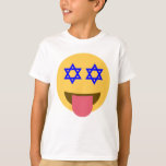 chanukkah hanukkah emoji T-Shirt<br><div class="desc">hannukah, channukah, hannuka, channuka, holidays, jew, jewish, hebrew, star of david, emoji, happy face, hannukah emoji, hannukah happy face, yellow blue white blank custom judaism funny holiday- "star of david""jewish emoji""hanukkah emoji""chanukkah emoji" emoji emoticon "happy face""jewish holidays" "star of david emoji""star of david happy face""rosh hashanah" channukah hannukah</div>