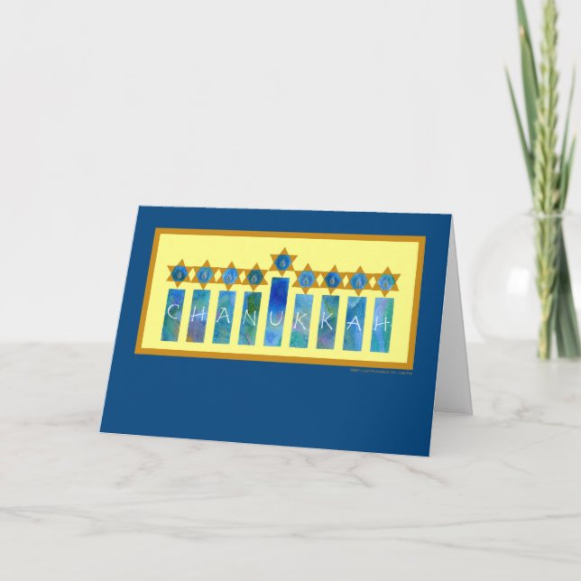 Chanukkah Lights Holiday Card (Front)
