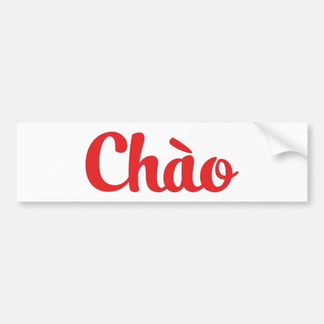 Chào / Hello ~ Vietnam / Vietnamese / Tiếng Việt Bumper Sticker (Front)