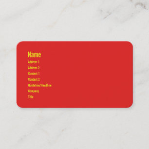 Chào / Hello ~ Vietnam / Vietnamese / Tiếng Việt Business Card