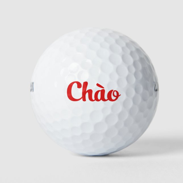 Chào / Hello ~ Vietnam / Vietnamese / Tiếng Việt Golf Balls (Front)