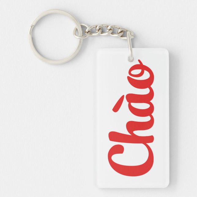 Chào / Hello ~ Vietnam / Vietnamese / Tiếng Việt Keychain (Front)